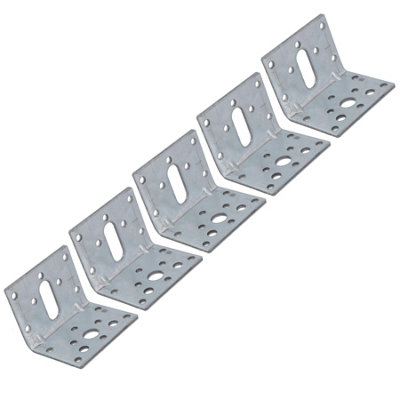 AB Tools Abl Angle Bracket Corner Fastener Reinforcing Plate 50mm X 50mm X 60mm 5Pc from B&Q