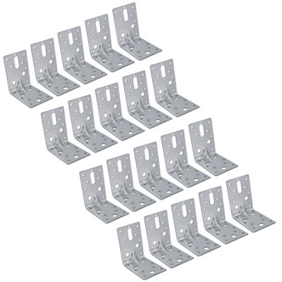 AB Tools Abl Angle Bracket Corner Fastener Reinforcing Plate 90mm X 90mm X 60mm 20Pc from B&Q