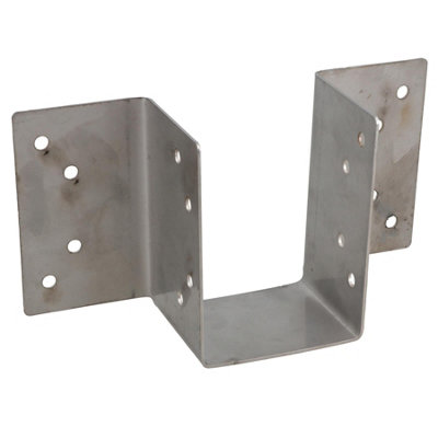 B&Q -  Stainless Steel Mini Timber Wood Joist Beam Hanger 47mm For Decking Lofts 1Pc