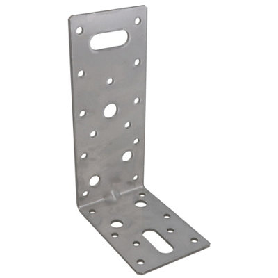 B&Q -  Stainless Abl Angle Bracket Corner Fastener Plate 150mm X 90mm X 60mm 1Pc