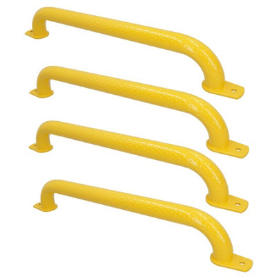 Ab Tools Yellow 550Mm Steel Safety Grab Pull Handle For Trailers Trucks Coated Finish 4Pc Size 4