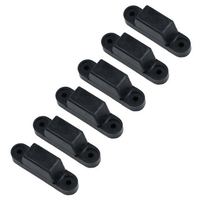 B&Q -  38mm Rubber Top Hat Standoff Buffer Bumper Pad Stop Tailboards Trailers 6Pc