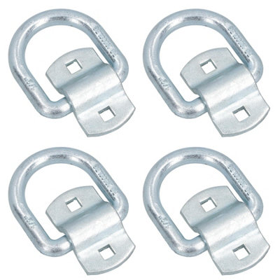 Ab Tools Bolt On Lashing Ring + Cleat Tie Down Support For Trucks Trailers Ton Swl 4Pc Size 1.5