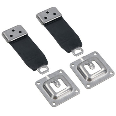 AB Tools Door Retaining Retainer Check Straps Stainless Steel For Trucks Trailers Vans 2Pc from B&Q