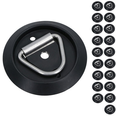 Ab Tools Stainless Steel Surface Mounted D Ring Tie Down Lashing Ring Trailers Trucks 20Pc Size 20 B&Q