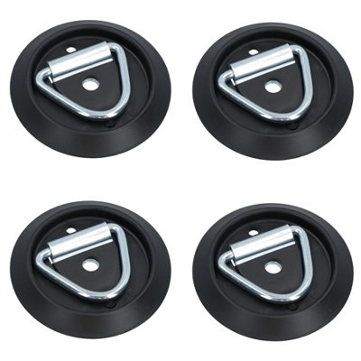 AB Tools Surface Mounted D Ring Tie Down Lashing Ring Anchor Trailers Vans Trucks 4Pc from B&Q