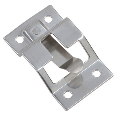 B&Q -  Door Retaining Catch Plate For T Bar Retainer Trucks Trailers Stainless Steel 1Pc
