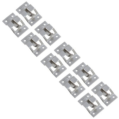 B&Q -  Door Retaining Catch Plate For T Bar Retainer Trucks Trailers Stainless Steel 10Pc