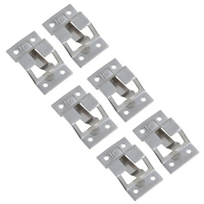 Ab Tools Door Retaining Catch Plate For T Bar Retainer Trucks Trailers Stainless Steel 6Pc Size 6 B&Q