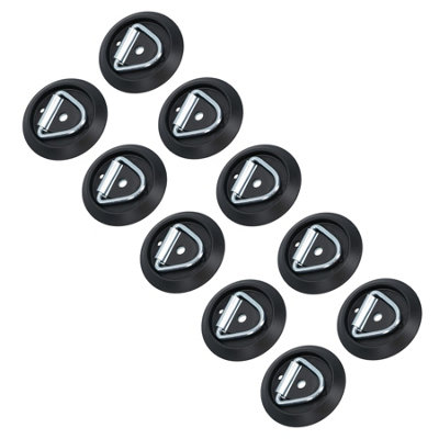 AB Tools Surface Mounted D Ring Tie Down Lashing Ring Anchor Trailers Vans Trucks 10Pc from B&Q