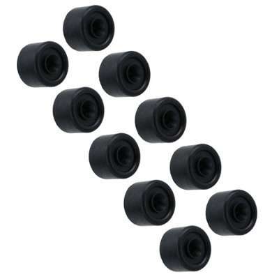 AB Tools 22mm Rubber Round Buffer Bumper Pad Stop For Truck Trailers Horsebox 10Pc from B&Q