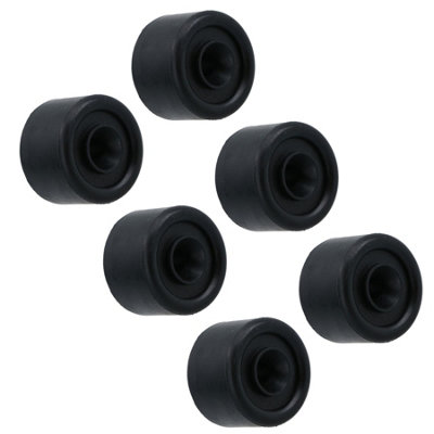 AB Tools 22mm Rubber Round Buffer Bumper Pad Stop For Truck Trailers Horsebox 6Pc from B&Q