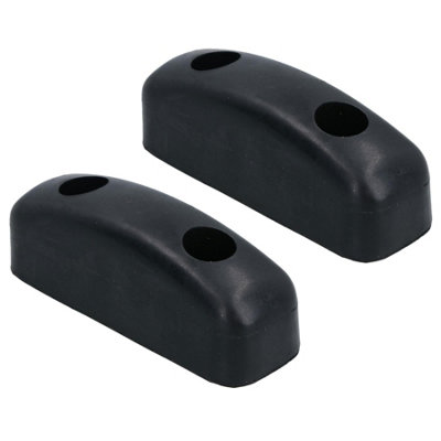 AB Tools Rubber Square Buffer Bumper Pad Block Stop For Truck Trailers Horsebox 2Pc from B&Q