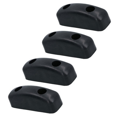 B&Q -  Rubber Square Buffer Bumper Pad Block Stop For Truck Trailers Horsebox 4Pc