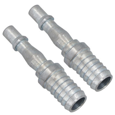 AB Tools 1/2In Bsp (13mm) Air Hose Barb Tail With Male Pcl Type Connector Fitting 2Pc from B&Q
