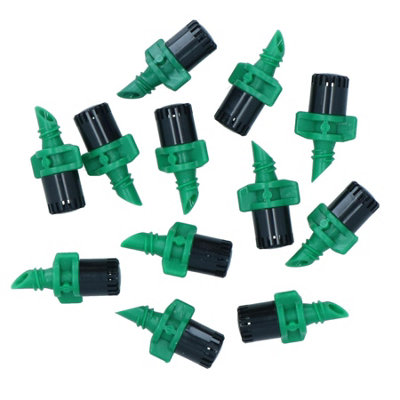 AB Tools Micro Jet Sprinkler 360 Degree Coverage Watering Sprayer 4 + 13mm Pipe 12Pc from B&Q