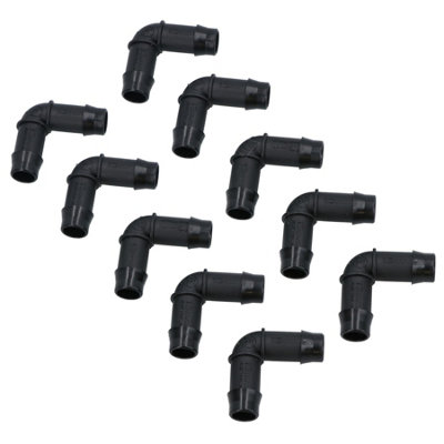 AB Tools Hozelock 90 Degree Elbow Connectors For 13mm Micro Irrigation Watering Pipe 10Pc from B&Q