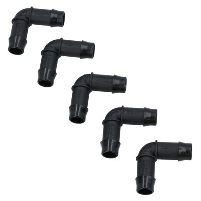 AB Tools Hozelock 90 Degree Elbow Connectors For 13mm Micro Irrigation Watering Pipe 5Pc from B&Q