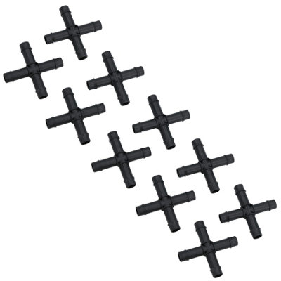 AB Tools Hozelock Cross Connectors Pipe Joiners For 13mm Pipe Garden Micro Irrigation 10Pc from B&Q