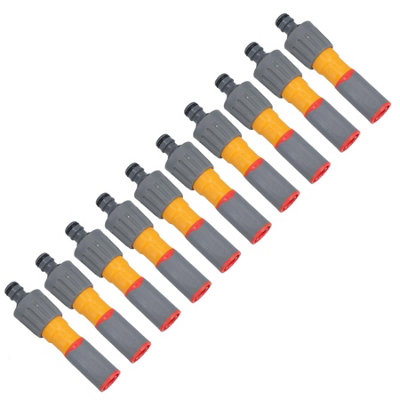 AB Tools Adjustable Garden Spray Gun Nozzle Fine Spray Jet Cone Watering Sprayer 10Pc from B&Q