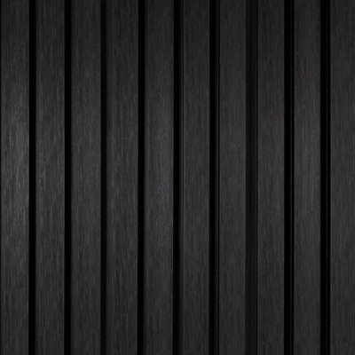 Storm Slatted Composite Cladding 3.6M CharcoalPack Of 4 (Approx 2.8 M2) from B&Q