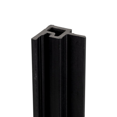 Storm Slatted Cladding Internal Corner Trim (3.6M) Charcoal from B&Q
