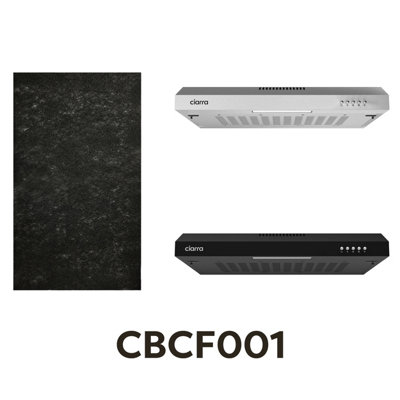 Ciarra Cbcf001 Carbon Filter For 60Cm Integrated Cabinet Cooker Hoods Cb6903BqCs6903Bq from B&Q