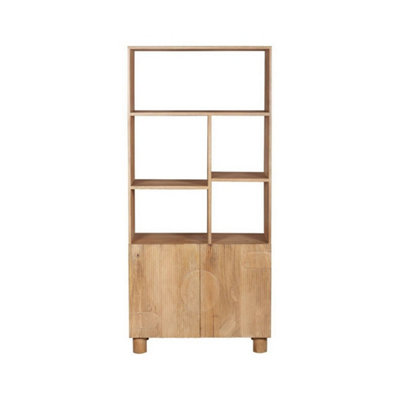 Buttercup Farm Austin BookcaseSolid WoodL35 X W80 X H175 CmBrown from B&Q