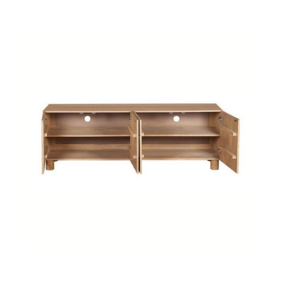B&Q -  Austin Large Low Board Tv CabinetSolid WoodL40 X W170 X H60 CmBrown