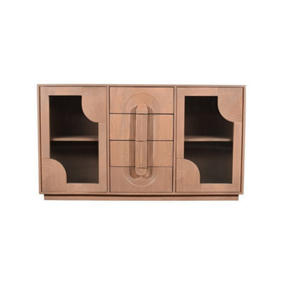 Buttercup Farm Indus Extra Large SideboardSolid WoodenL40 X W150 X H85 CmBrown from B&Q