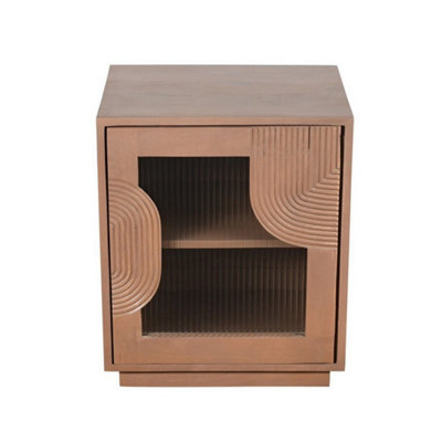 Buttercup Farm Indus Bedside TableSolid WoodL40 X W50 X H60 CmBrown from B&Q