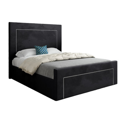  - Elba Upholstered Soft Velvet Designer Bed Frame