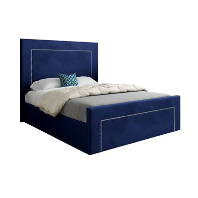  - Elba Upholstered Soft Velvet Designer Bed Frame