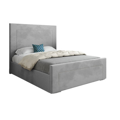  - Elba Upholstered Soft Velvet Designer Bed Frame