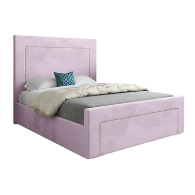  - Elba Upholstered Soft Velvet Designer Bed Frame