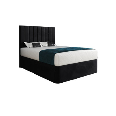  - Enrico Upholstered Soft Velvet Designer Bed Frame