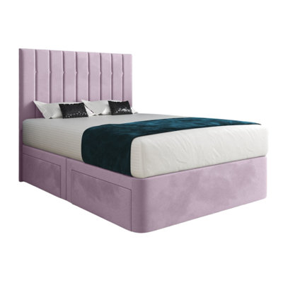  - Enrico Upholstered Soft Velvet Designer Bed Frame