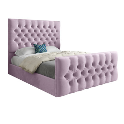  - Highland Upholstered Soft Velvet Designer Bed Frame