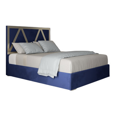  - Belgrave Upholstered Soft Velvet Metal Designer Bed Frame