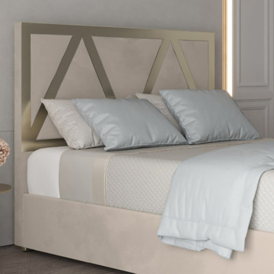  - Belgrave Upholstered Soft Velvet Metal Designer Bed Frame