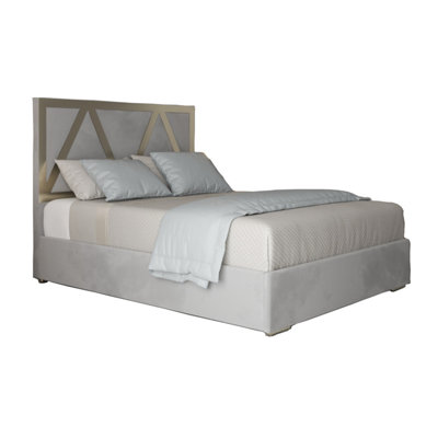  - Belgrave Upholstered Soft Velvet Metal Designer Bed Frame