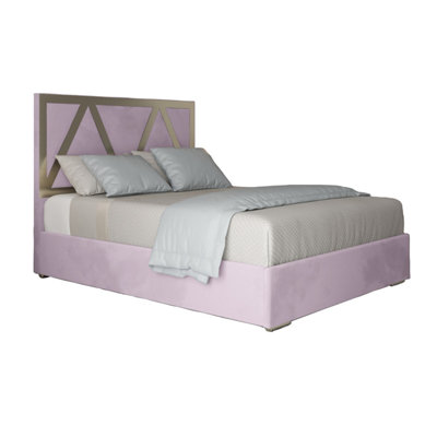  - Belgrave Upholstered Soft Velvet Metal Designer Bed Frame