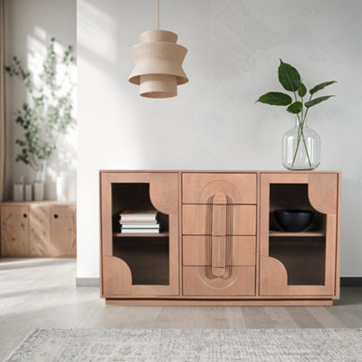 Jodhpur Solid Wooden Extra Large Sideboard from B&Q
