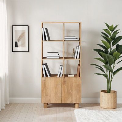 Ajmer Handmade Solid Wood Bookcase from B&Q