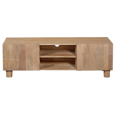 Ajmer Solid Wooden Tv Cabinet / Media Unit from B&Q