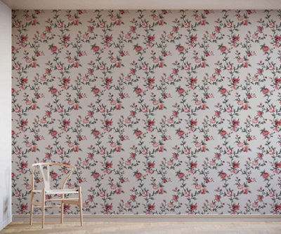Bobbi Beck Eco Friendly White Peony Wallpaper from B&Q