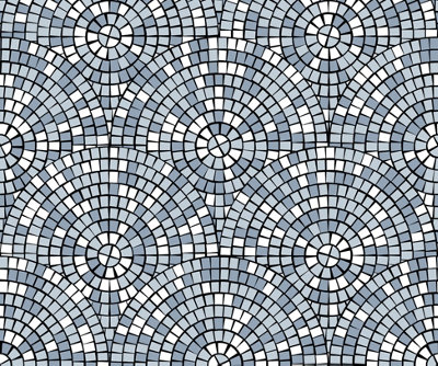 B&Q -  Eco-Friendly Circle Tile Wallpaper