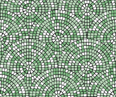 B&Q -  Eco-Friendly Circle Tile Wallpaper