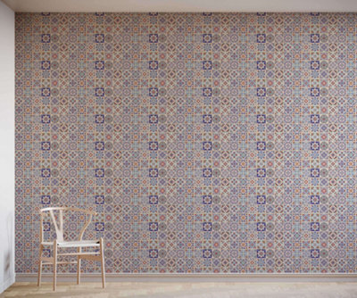 B&Q -  Eco-Friendly Portuguese Tile Wallpaper