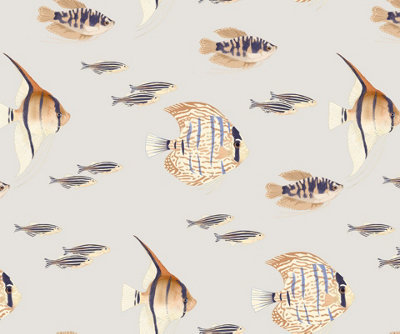 B&Q -  Eco-Friendly Tropical Fish Wallpaper